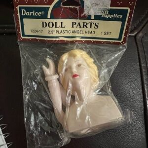 Darice Plastic Angel Head with Blonde Hair